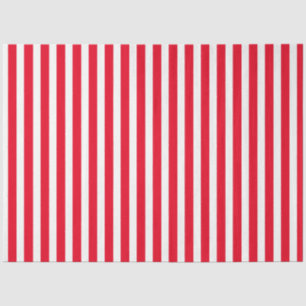 Red white stripes striped pattern circus carnival tissue paper