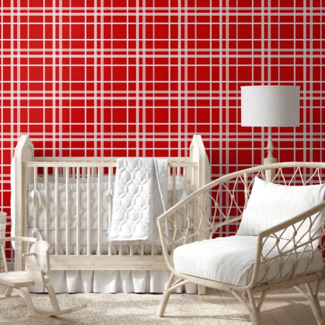 Red White Tartan Plaid Pattern Design  Wallpaper (Creator Uploaded)