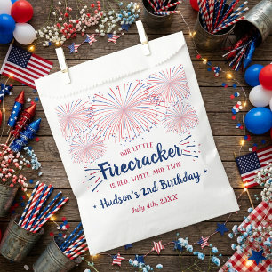 Red, White & Two! 4th Of July 2nd Birthday Favour Bags