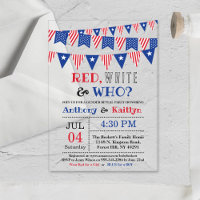 Red, White & Who? 4th Of July Gender Reveal Party