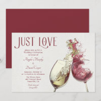 Red White Wine Dance Just Love Wedding Celebration