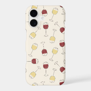 Red White Wine Glass