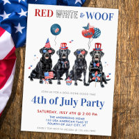 Red White & Woof Patriotic Dogs 4th Of July Party