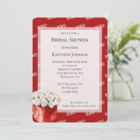 Red White XOXO Roses Bridal Shower 