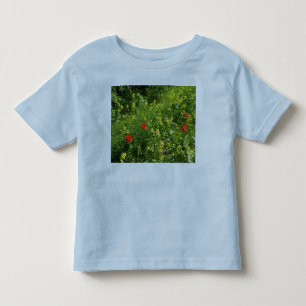 Red Wildflower Meadow Toddler T-Shirt