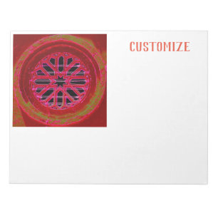 Red window mandala Thunder_Cove Notepad