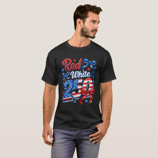 Red Wine 250 Years Of USA Patriotic Freedom T-Shirt
