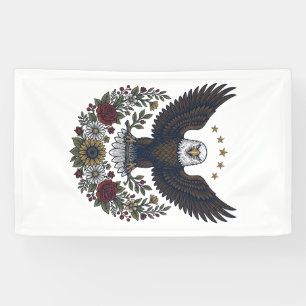 Red Wine and Blue Patriotic Wine Lover Banner