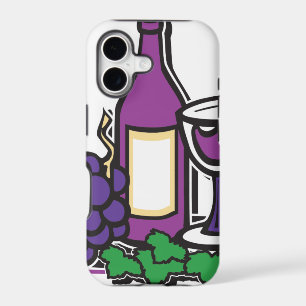 Red Wine and Purple Grapes