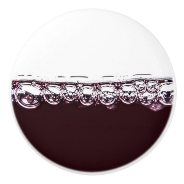 Red wine ceramic knob (Front)