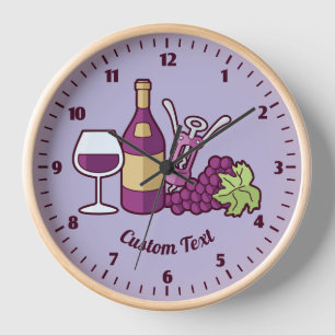Red Wine Clock