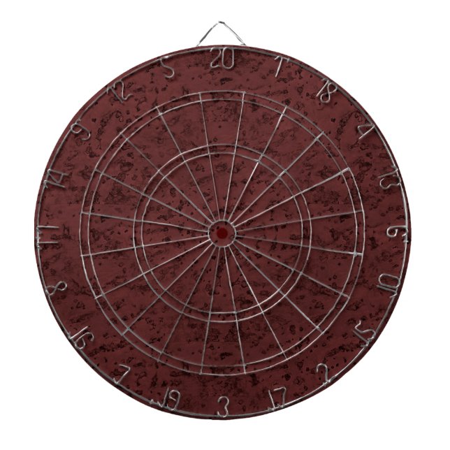 Red Wine Cork Look Wood Grain Dartboard (Front)