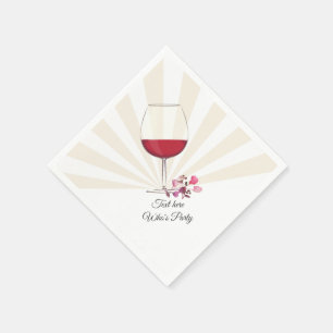 red wine, elegant, wine, floral napkin
