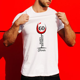 Red Wine Glass 60th Birthday Guest of Honour T-Shirt