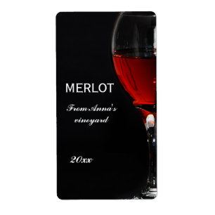 Red Wine glass and bottle