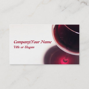 Red Wine Glass Business Card