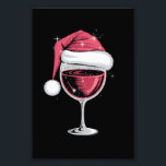 Red Wine Glass Christmas Funny Christmas Xmas  Photo Print<br><div class="desc">Red Wine Glass Christmas Funny Christmas Xmas Santa</div>