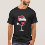 Red Wine Glass Christmas Funny Christmas Xmas  T-Shirt<br><div class="desc">Red Wine Glass Christmas Funny Christmas Xmas Santa</div>