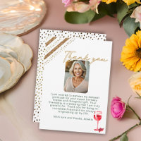 Red Wine Glass Glitter Birthday Photo