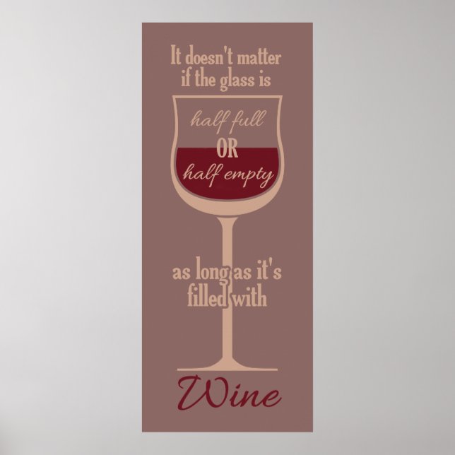 Red Wine Glass poster (Front)