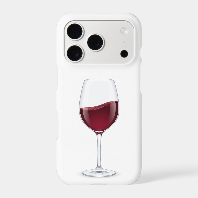 Red Wine Glass Simple Elegant Alcohol (Back)