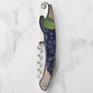 Red Wine Grapes Art Custom Design Corkscrew