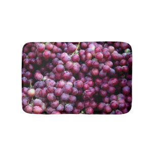 Red Wine Grapes: Luscious Background. Bath Mat