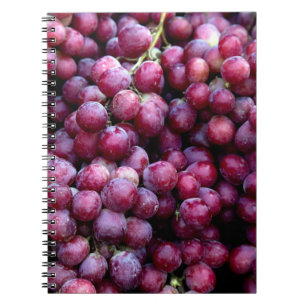 Red Wine Grapes: Luscious Background. Notebook