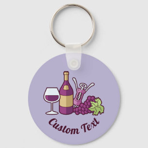 Red Wine Keychain