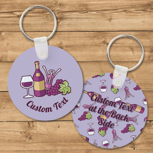 Red Wine Keychain