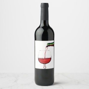 Red Wine Label