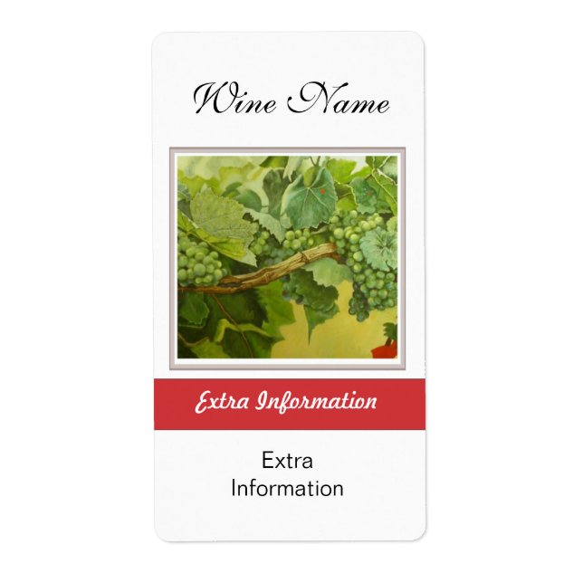 Red Wine Label (Front)