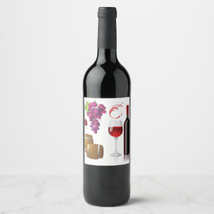 Red Wine Label
