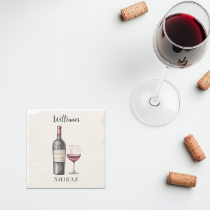 Red Wine Lover Coaster –  Personalized Wine 