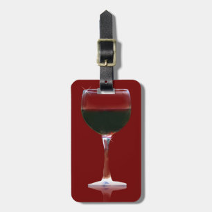 Red Wine Luggage Tag