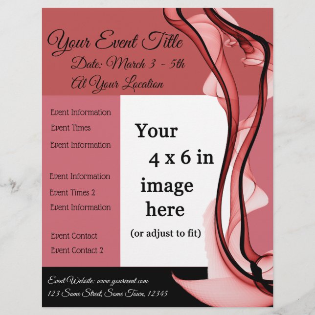 Red Wine Multi-Purpose Event Flyer (Front)