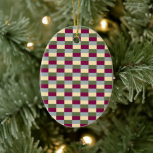 Red Wine on a Jungle Trip Colors Ceramic Tree Decoration