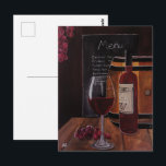 Red Wine Painting by Alfred Fox Postcard<br><div class="desc">Painting of "Red Wine" by Alfred Fox . Collectable Postcard . alfred_fox_art @ Zazzle</div>