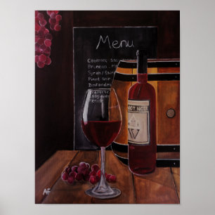 Red Wine Painting by Alfred Fox Poster