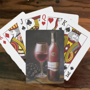 Red Wine Playing Cards