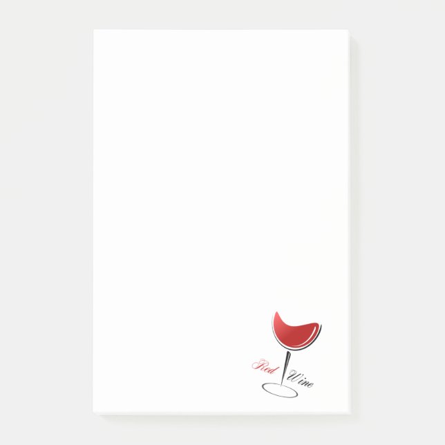 Red Wine Post-it Notes (Front)