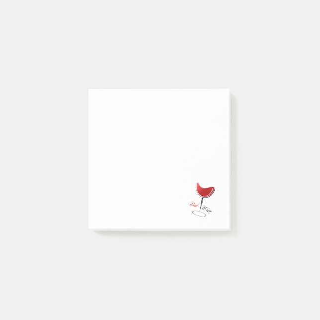 Red Wine Post-it Notes (Front)