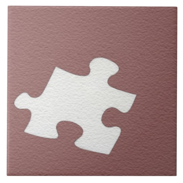 Red Wine Puzzle Piece Tile (Front)
