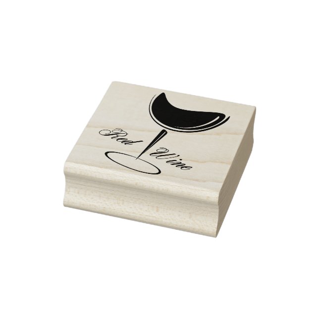 Red Wine Rubber Stamp (Stamp)