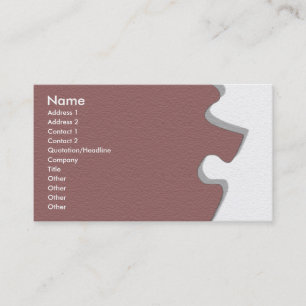 Red Wine Sandstone Puzzle Profile Card