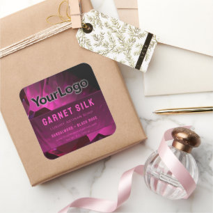 Red Wine Silk Elegant Modern Luxury Product Label