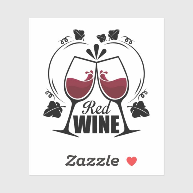 Red Wine Sticker (Sheet)