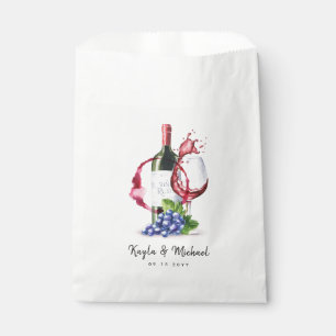 Red Wine Style Occassion Celebration  Favour Bag