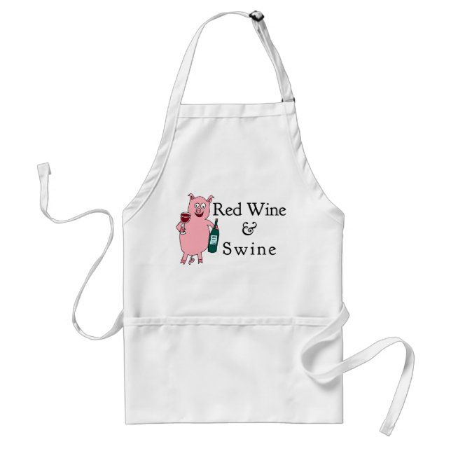 Red Wine & Swine Standard Apron (Front)
