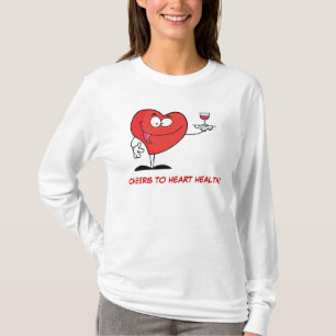 Red Wine Toast to Heart Health T-Shirt